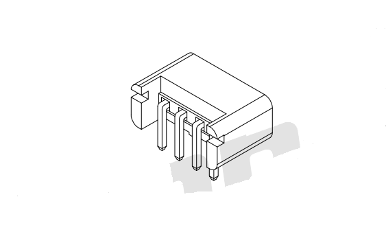 Série de connecteurs de plaquette de 2,50 mm à 90 ° AW2511R-XP
