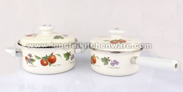 2PCS Enamel Sauce pots