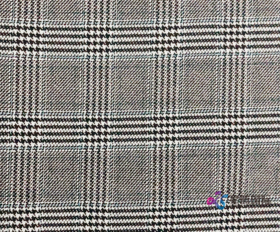 Glen Plaid TR Stretch Fabric