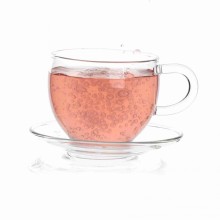 Writable Coffee Glass Mugs With Saucer