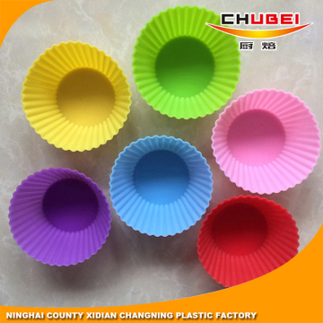 Kitchen Accessories Reusable Round Silicone Baking Cups