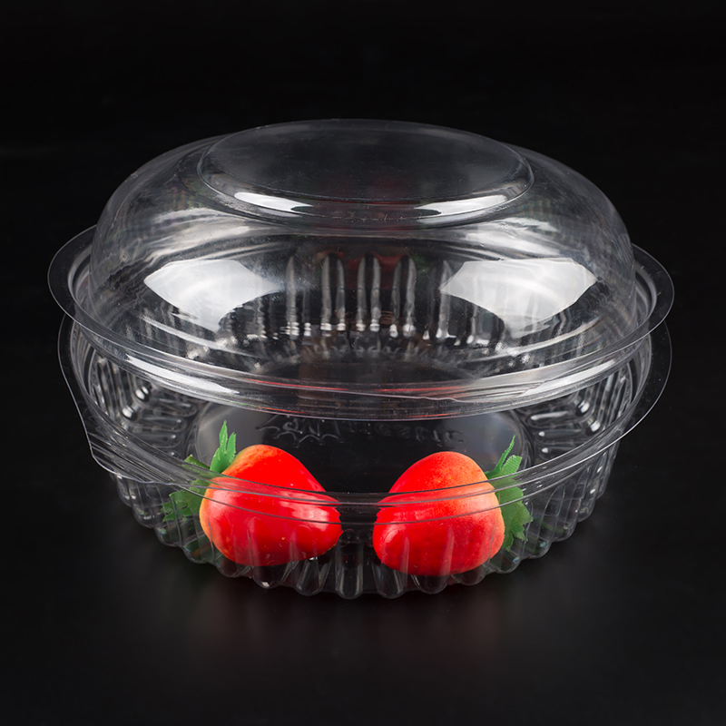 Lowest price wholesale plastic disposable food container with dome lid