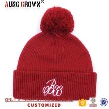 custom beautiful beanies hats with top ball
