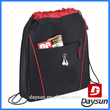 Drawstring bag polyester drawstring laundry backpacks