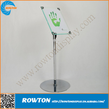 2014 Fashion high quality Display stand sign holder,A4 sign holder