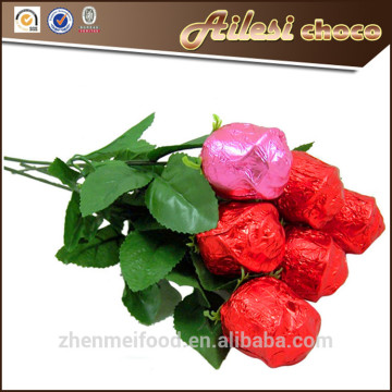 Valentine bulk chocolate roses milk chocolate