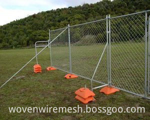 chain link temporay fence