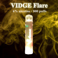 Electronic Cigarette Vidge Flare New Disposable Vape Ecig