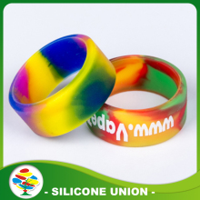 Latest Design Color Mixing Silicone Finger Wedding Ring
