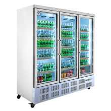 Commercial 3 Glass Door Refrigerator Display Cool Drink Fridge