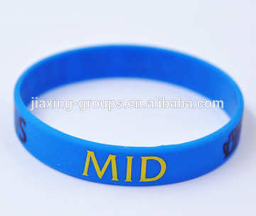 Wholesale custom logo print bracelet superman silicone wristband