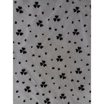 2022 new flocking dots butterfly letter cotton fabric polyester fabric