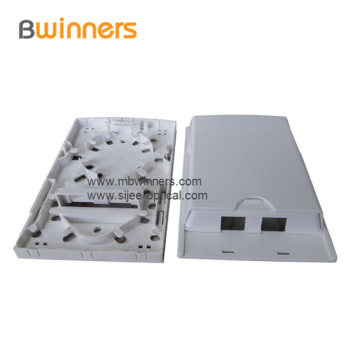 2 Port FTTH Indoor Fiber Optic Termination Box Socket Panel