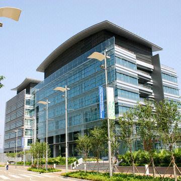 Structural glass curtain walls, 60mm profile depth, verity glass for choose