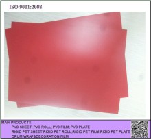 frosted red color rigid PVC sheet for packaging