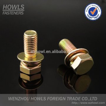 High quality carbon steel screw nut washer combination screw