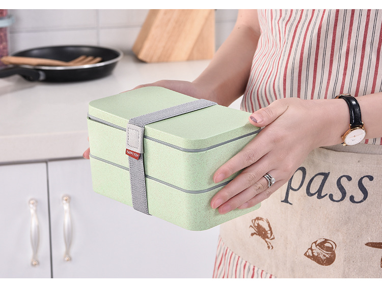 Rice Husks Plant Fibre Bento Boxes Eco Friendly Lunch Box Unbreakable Organic Food Packaging Lunch Box