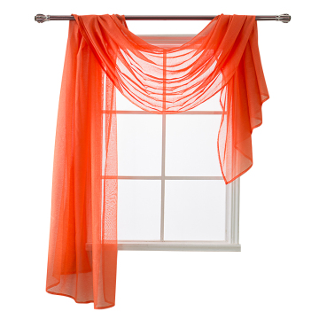 Hot Sale USA Window Scarf Sheer Curtains: Transparent Voile Simple Valance Curtain