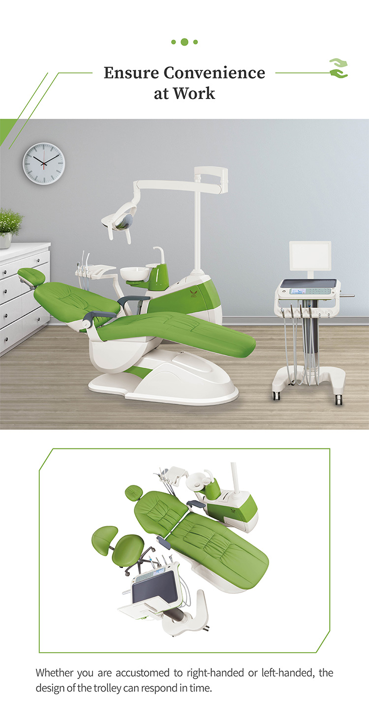 Foshan Dental Chair Unit Price with X-Ray Film Viewer