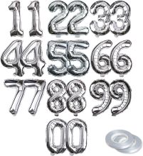 Silver-colored digital aluminum foil balloons