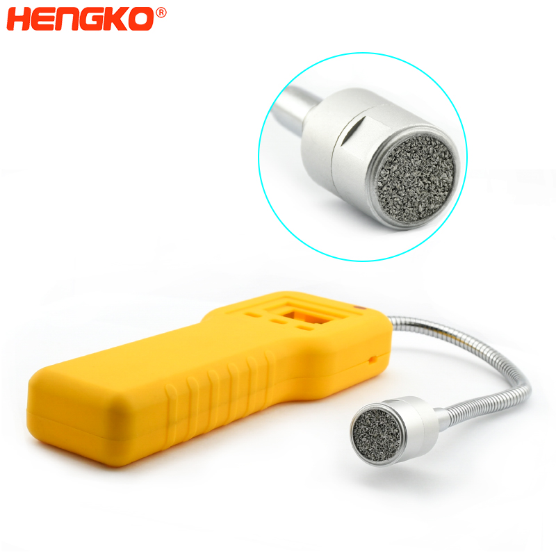 Flame resistant sintered stainless steel housing carbon dioxide detector sensor enclosure cases