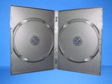 14mm Black Double DVD Holder