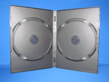 14mm Black Double DVD Holder