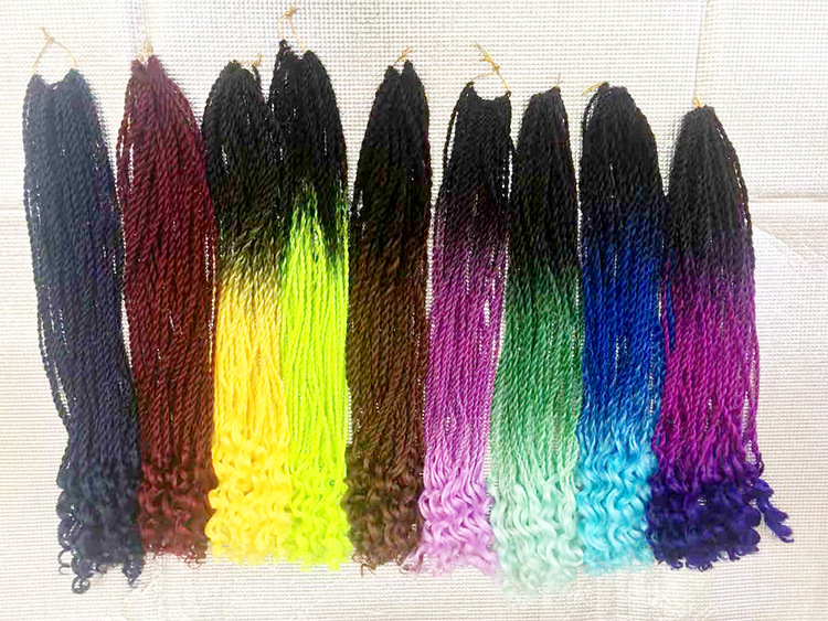 20roots 24inch Medium Braids Senegal Twists Hair Senegalese Braids Ombre Color