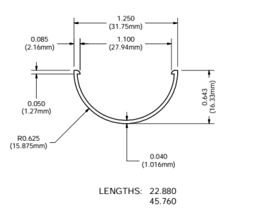 Customized milky plastic extrusion PC Cover profiles
