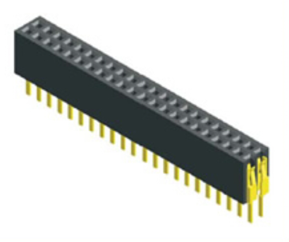 1.27mm Pitch Dual Row Straight Typ Kvinna Connector