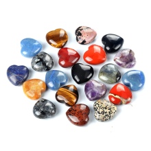 Gemstone 30MM Love Heart Gemstone for Home Decoration Handmade Craved