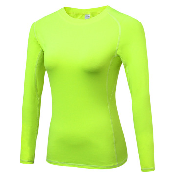 Dry Fit compressieshirt met lange mouwen voor dames