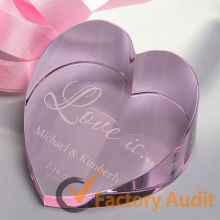 Nice crystal heart wedding gift