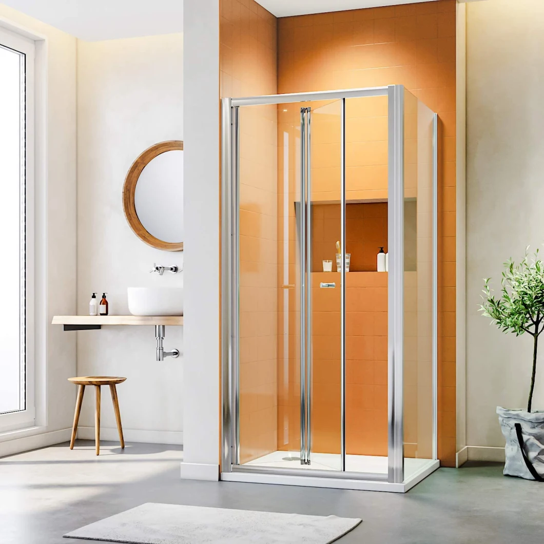 Sally Glass Shower Enclosure Wholesale Price Frameless Sliding Hinge Pivot Biford Corner Walk in Shower Door Shower Glass Door