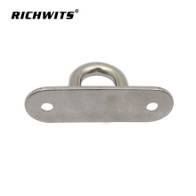 6mm Marine Yacht Stainless Steel Deck Mooring Oblong Pad Eye Plate