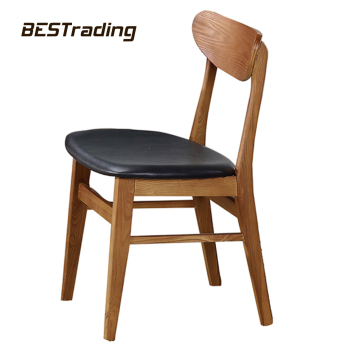 leather restaurant used solid wood chair