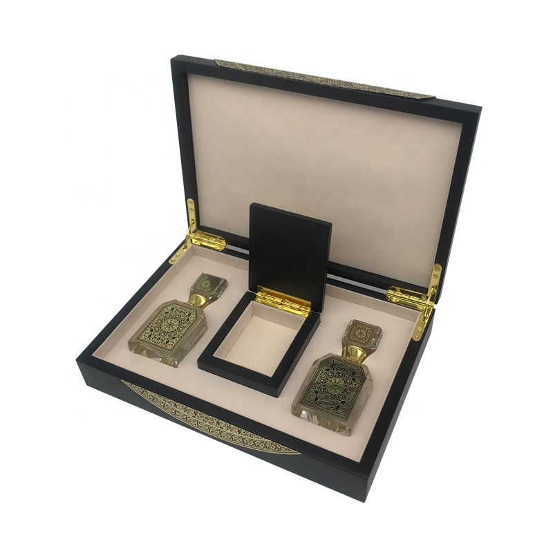 Caja de perfume de madera de alta calidad de clamshell