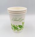 Serie de taza de papel desechable compostable