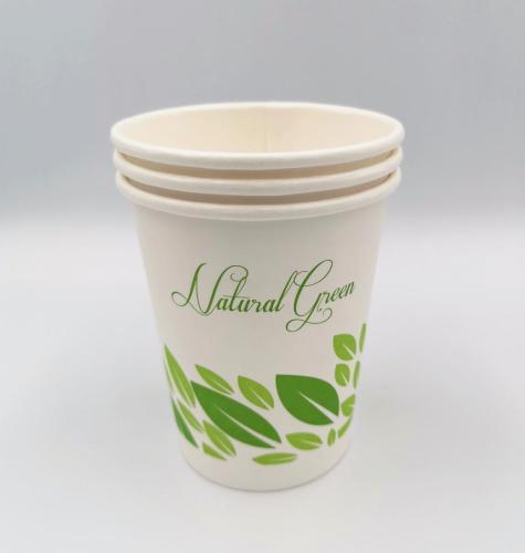 Serie de taza de papel desechable compostable