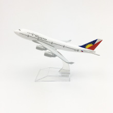 Wholesale 16cm Philippines Airline Boeing B747-400 Diecast Alloy Airplane Models