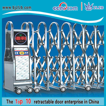 Folding expandable gate grill fence designs steel security entrance door