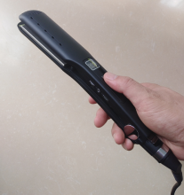 Hairdresser Using PTC Digital Flat Hair Iron