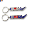 Metal letter charm keychain with own logo