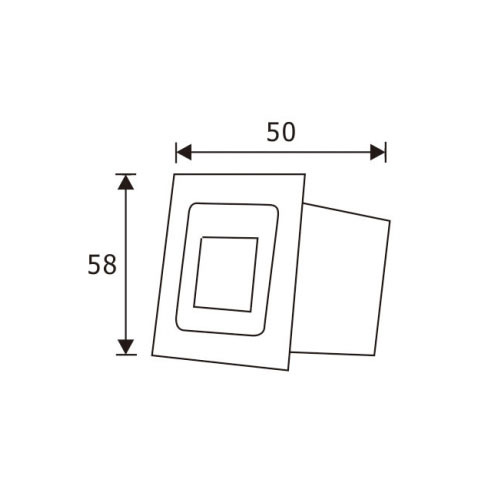 LEDER Square Wall used 1W LED Step Light