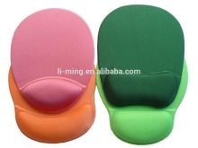 Top quality best style Gel wrist rest support mouse pad with gel mouse mat