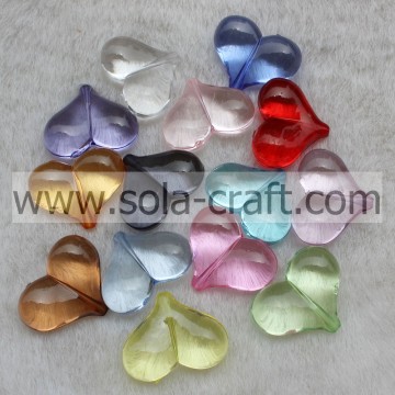 13*24*30MM Transparent Colors  Bracelet Heart Beads Wholesale