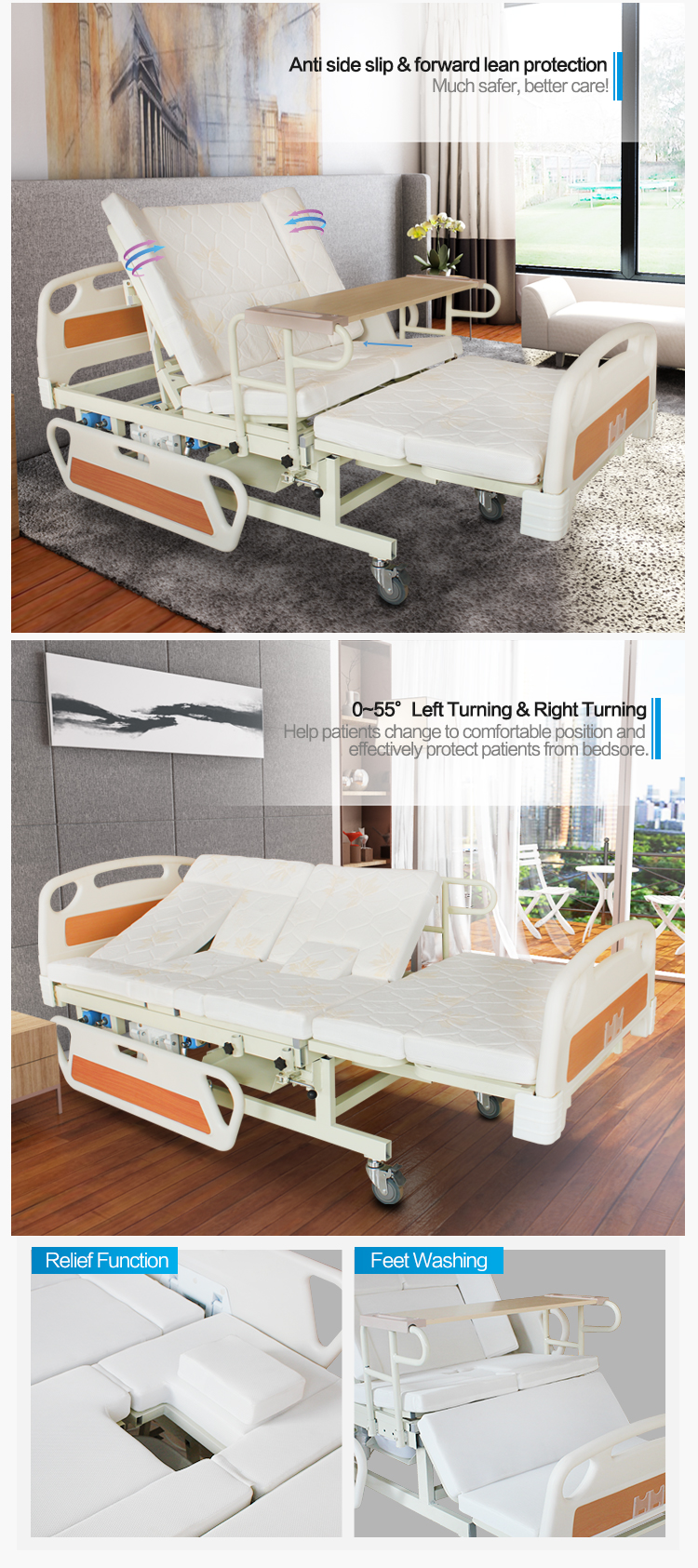 hospital equipment home care manual patient bed