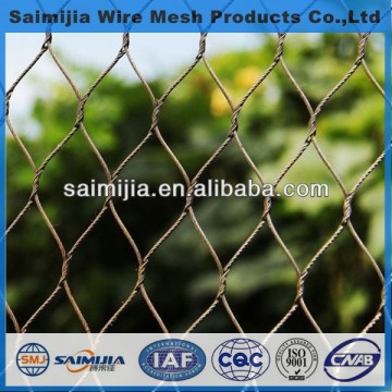 stainless steel wire rope fence mesh/zoo mesh/wire rope mesh