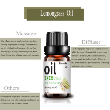 Aroma de saling caliente 100% puro aceite esencial de hierba de limón natural