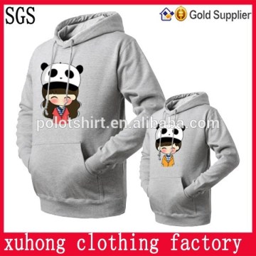 2015 Man Grey Long Sleeve Printing Custom Promotion Fleece Hoody Lahore